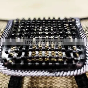 Slanted Stripes Lumbar Support Cushion Seat Back Muscle Car Home Office Chair Massager Waist Cushion thumbnail-5