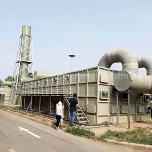 FRP Biogas Desulfurization Scrubber FRP Scrubbers Tower FRP Desulfurization Tower thumbnail-3