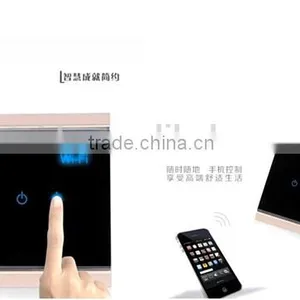 LED Backlight Smart Touch WiFi Remote Controlled Light Switch With Android & IOS APP for Instant and Timing Switch ON/OFF thumbnail-4