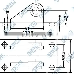 08127 Trailer Wing Body Trailer Cylinder Bracket thumbnail-2