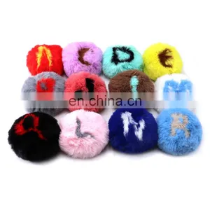 Wholesale Accessories Colorful Pom Pom Faux Fur Ball Faux Fur Beanies Pompons For Keychain thumbnail-3