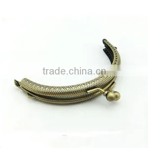 China Manufacturer Cheap Bronze DIY Sewing Coin Purse Frames Purse Lock thumbnail-1