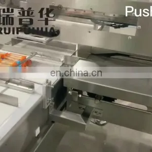 Wafer Cake Cookies Chips Outer Pack Secondary Package Pouch Into Plastic Bag Automatic Feeding Packing Machine System thumbnail-4