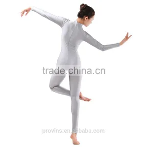 Turtle-neck Long Sleeve Ankle Length Dance Unitard, Gymnastics Unitard (UA002) thumbnail-2