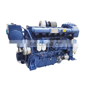 High Quality 450hp 2100rpm Weichai WP12C450-21 Diesel Marine Engine thumbnail-1