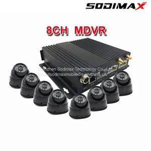 3G/4G Wifi 500GB SD Card Storage 8CH Mobile DVR 8Channel Vehicle Real-Time Recorder MDVR thumbnail-1
