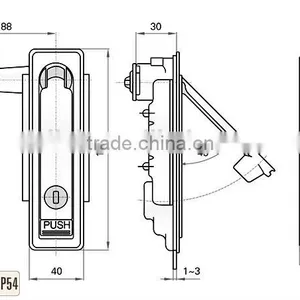 Flei Brand CE ROHS Zinc Plated Alloy Lock for Industrial Cabinet Use thumbnail-6