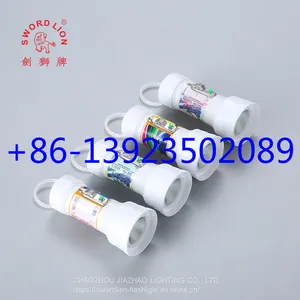 Factory SWORD LION Small Plastic Flashlight D Size Dry Battery Torch Light for Africa thumbnail-1