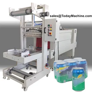 Automatic Water Beverage Plastic Bottle Film Tray Group Shrinking Wrapping Machine Equipment thumbnail-3