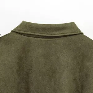 European and American Style 2025 New Fashionable Versatile Suede Texture Jacket Jacket thumbnail-3