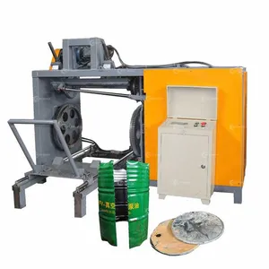 Hot Sale Easy to Operate Oil Drum Iron Barrel Cutting Equipment Chemical Barrel Recycling Machinery thumbnail-3