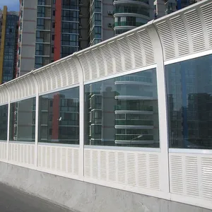 Acrylic Sheet Sound Barrier Galvanized Steel Sound Barrier Fence 500x2000x80mm Highway Soundproofing Manufacturer PVC Material thumbnail-4