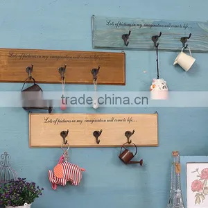 2016 New Clothes Hangers Coat Hooks Rack Wood Wall Hook for Hanging thumbnail-1