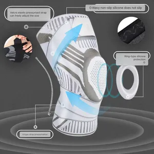 Anti-collision Sports Knee Sleeves Spring Double Straps Pressure Support Basketball, Tennis, Running thumbnail-2