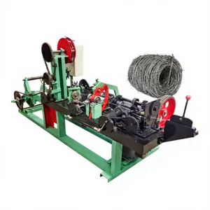 SD China Factory Direct Sales: Fully Automatic Motor-Driven High-Safety Single/Double Strand Barbed Wire Machine thumbnail-2