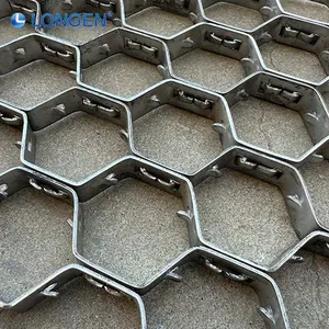 Refractory Mesh Bonding Holes Inner Buckle Lock Riveting Standard Bonding Hole Custom Tortoise Shell Mesh Industrial Grade thumbnail-5