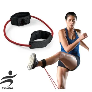 Anti-slip Padding for Leg Resistance Bands and Exercise Ropes Ankle Cuffs – a Portable Fitness Device for Use at the Gym or at Home thumbnail-2