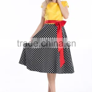 Bestdress Audrey Vintage Black 1950's Swing Wholesale Pin up Vintage Rockabilly Retro Dresses thumbnail-3
