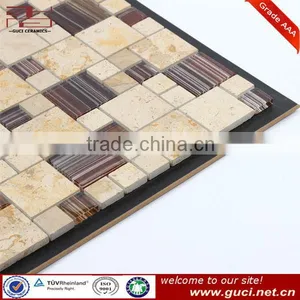 Natural Mix Color Mosaic Stone Tile thumbnail-1