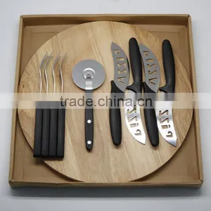 10pcs Stainless Steel Pizza and Cheese Knife Set With Cutting Board/Kitchen Tool/Kitchen Ware thumbnail-1