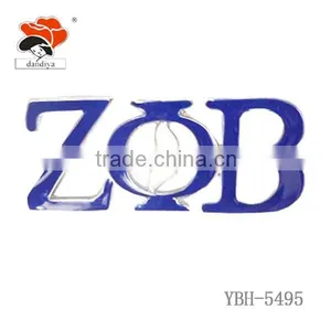2016 Luxurious Style Copper Letter "ZOB" Fashion Women Iron Brooch Pin thumbnail-1