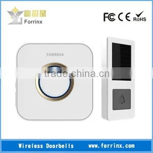 FORRINX 52 Ringtones 300m Distance Wireless Electronics Doorbell With Battery-free Solar Energy Powered Push Button thumbnail-1