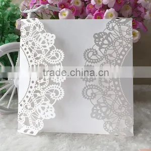 250gsm Pearl Paper Handmade Envelop Can Insert RSVP Card Qj-38 thumbnail-5