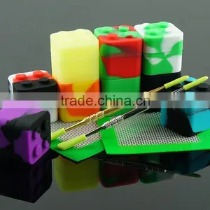 FDA Approved Food Grade Nonstick Silicone Jars Dab Wax Vaporizer Oil Container thumbnail-4