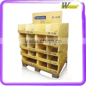 Supermarket and Retail Store Cardboard Pallet Display for Merchandise Display thumbnail-1