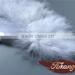 Wholesale Feather White Turkey Marabou Feather Fan Feather Hand Fans For Birthday Party thumbnail-3