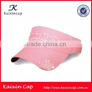 Promotional Cheap Custom Made 100% Cotton Flat Embroidery Sun Visor Hat Sun Visor Cap thumbnail-6