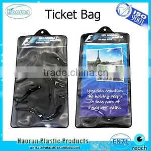 Vinyl Plastic Jacket Bag for Tickets and Documents thumbnail-1