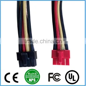 Bicolor ATX 8 Pin CPU Power Adapter Extension Cable Internal PC PSU Power Extension Cable PCB thumbnail-1