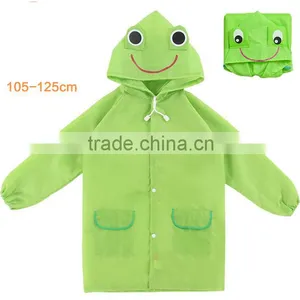 PU Fabric Beautiful Kids Rain Jacket Waterproof Wholesale thumbnail-2