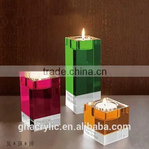 GH-RZ590 Acrylic Candlestick Holder/acrylic Candle Holder,customized Acrylic Candle Holder thumbnail-1