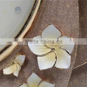 3D Relief Flower Art Hanging Clock for Home Decor Clock Wall Clock thumbnail-4