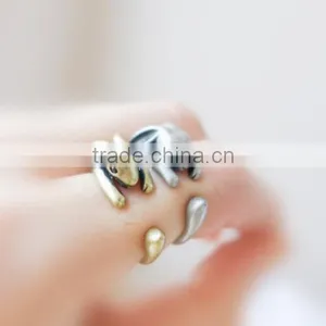Bunny Adjustable Ring Rabbit Burnished Ring Animal Wrap Ring Quality Choice thumbnail-1