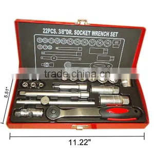 3/8 Inch 22pcs Socket Wrench Set thumbnail-1