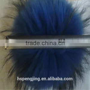 2014 Fashion Raccoon Fur Pom Pons Ball in Natrual Color thumbnail-1