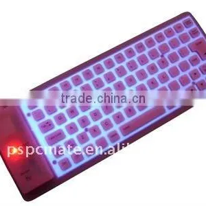 PC USB Silicon Keyboard With LED Letter Illuminated thumbnail-1