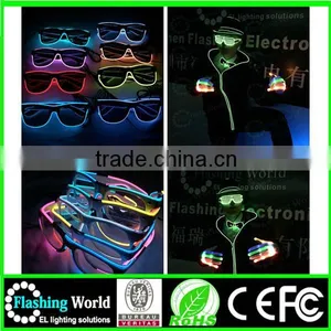 Hot Selling New Cool Led Light up Shutter Shaped Glasses thumbnail-3