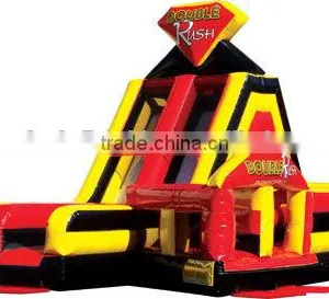 41ft Long Double Rush Inflatable Slide Obstacle for Sale Supplier's Choice thumbnail-2