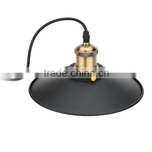 LIADA Retro Vintage E27 Lamp Base With 1.2m Wire Stainless Steel Pendant Light Countryside Lamp for Living Hall Ceiling thumbnail-3