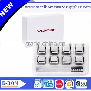 High Quality Customized Logo Stainless Steel Ice Cube for Advanced Bar Quality Choice thumbnail-6