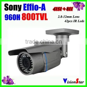 Outdoor IR Camera Sony Effio-A 2.8-12mm Zoom Lens OSD Menu 800TVL 42 Pcs IR Leds Surveillance Home CCTV Camera Vision Star thumbnail-1