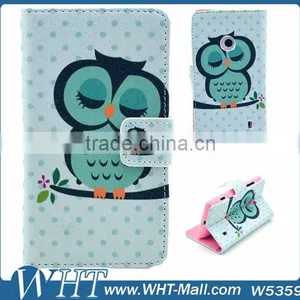 2014 New Products China Supplier Purse Custom Printing Wallet Leather Flip Case Stand Booklet Cover Shell For Nokia Lumia 520 thumbnail-1