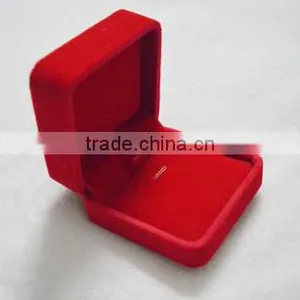 2015 Hot Sale Jewlery Set Box Velvet Red Flannelette Flocking Custom thumbnail-1