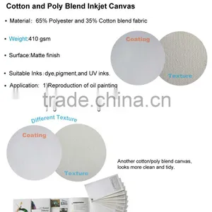 COTTON AND POLY BLEND Roll of Digital Printing Canvas thumbnail-4