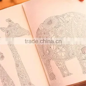 Hot Sale Hand-Painted Korean Secret Garden Series Animal Kingdom Coloring Book For Adult thumbnail-4