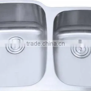 Guangdong Double Bowls Stainless Steel Deep Sink Tank thumbnail-1